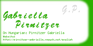 gabriella pirnitzer business card